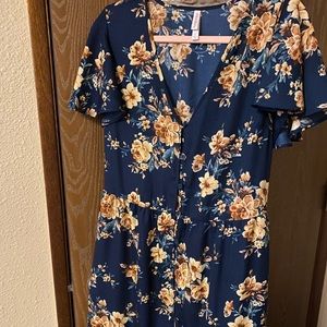 Dark blue short dress